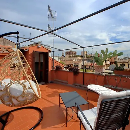 公寓 Treasurerome Spanish Steps Penthouse